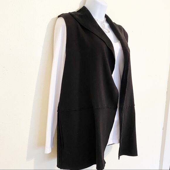 CABLE & GAUGE Black Fleece Lined Vest, M, NWT! - Picture 5 of 10